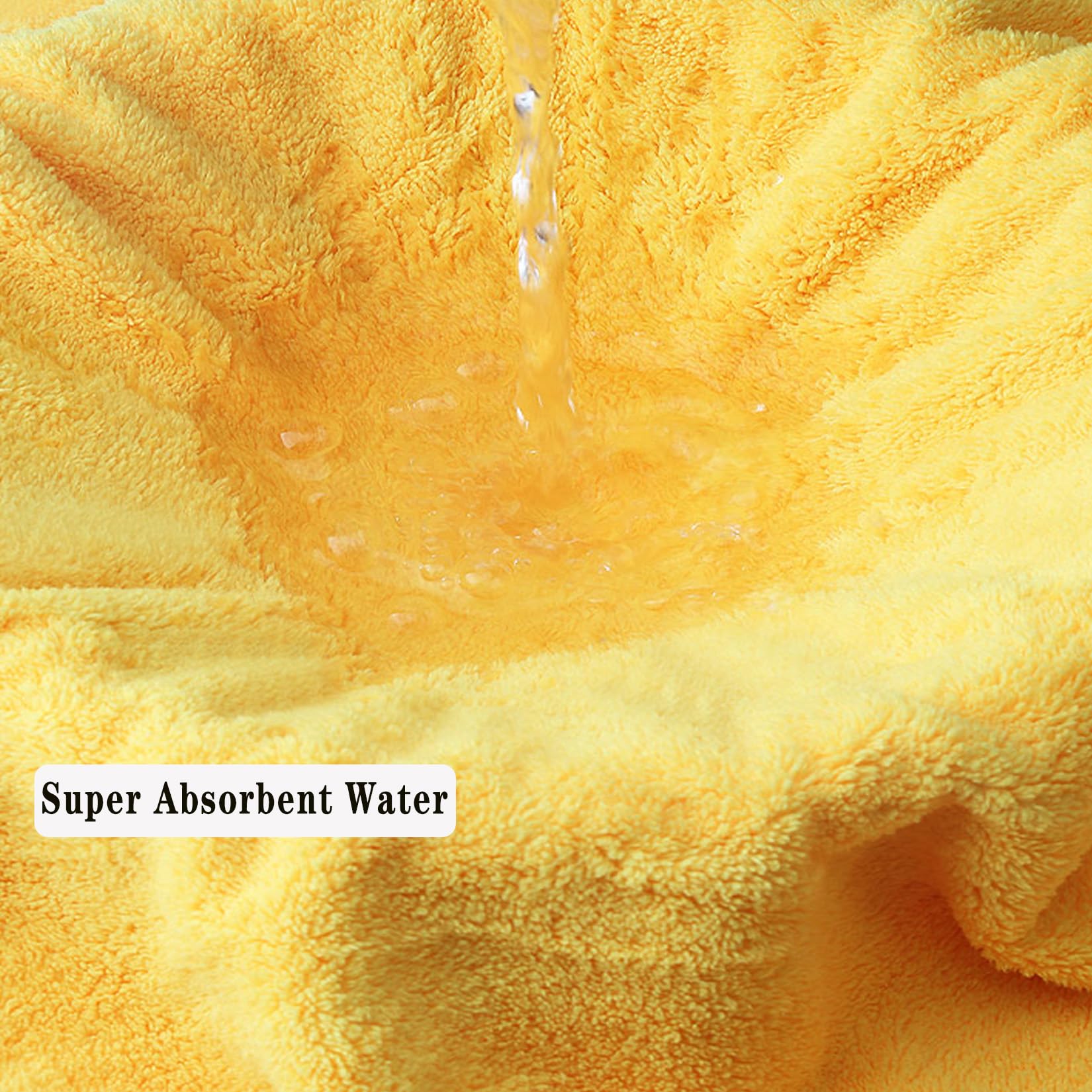 Toalla de baño para niños pequeños, toallas de bebé con capucha, 27.5 x 55 pulgadas, ultra absorbente, suave, toalla de ducha para niños y niñas (amarillo atardecer)
