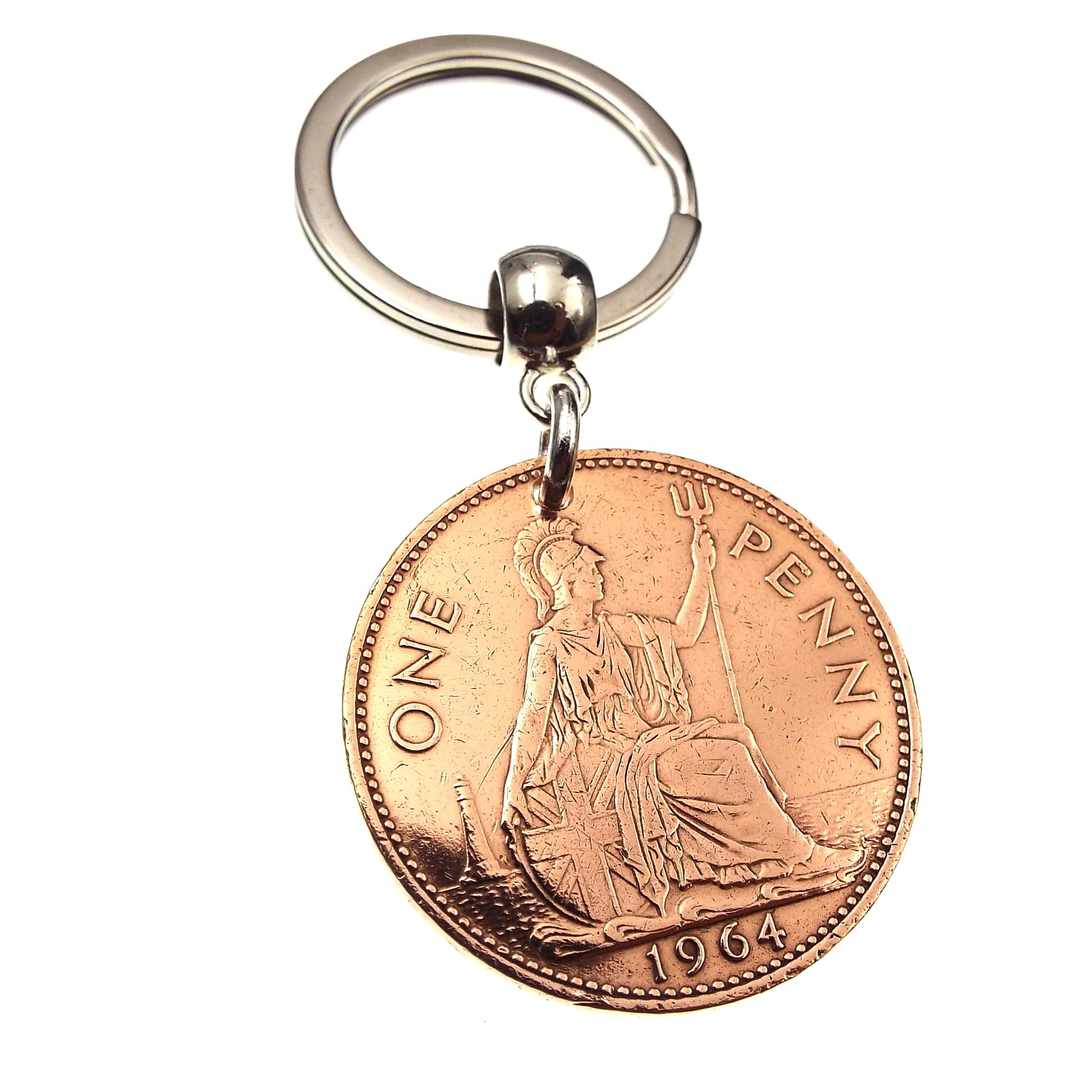 A Silver Dream 1964 Penny Coin Keyring