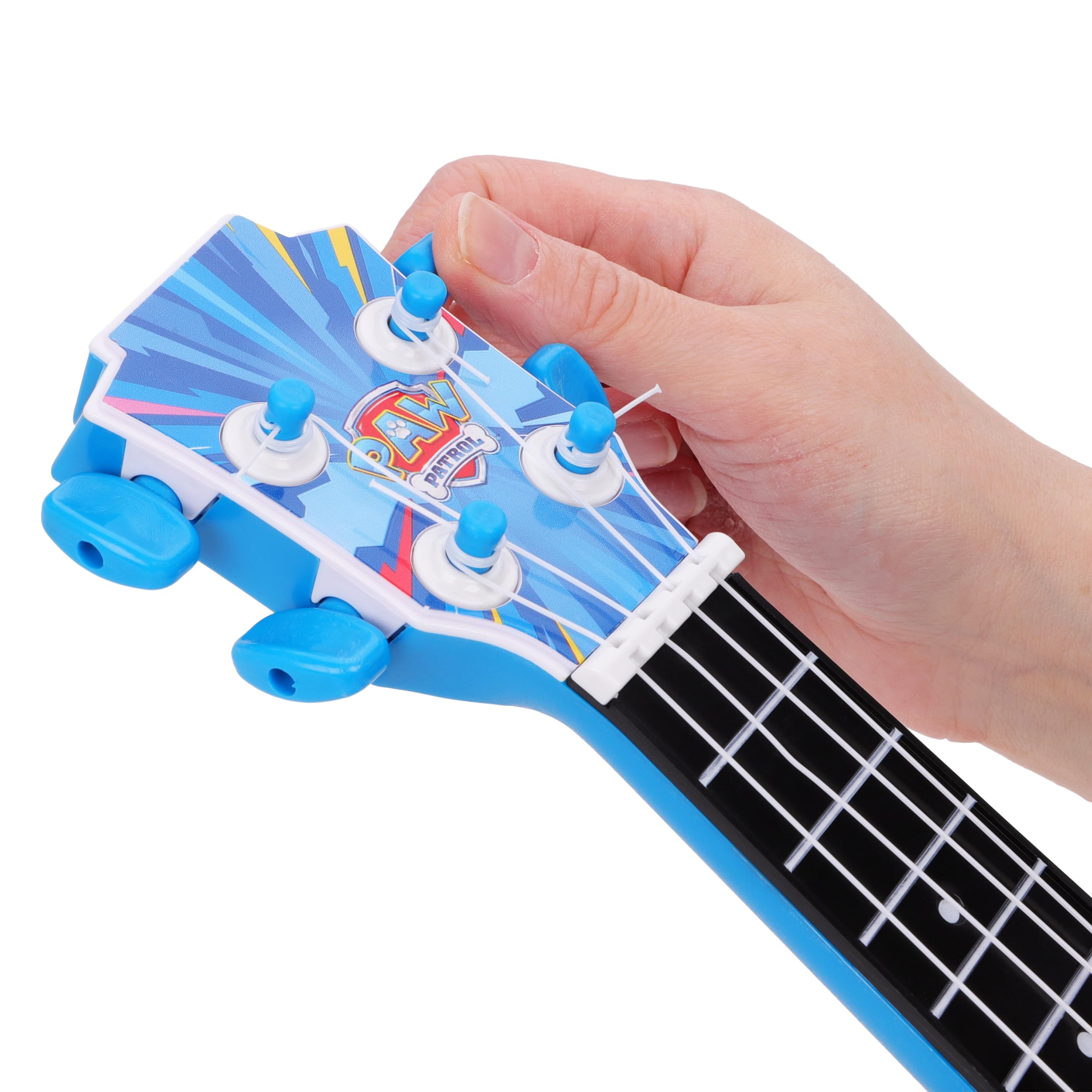 Toyland® 40 cm (16") Paw Patrol La mia prima chitarra con plettro incorporato - Strumento musicale da accordare e suonare - Divertente giocattolo musicale per bambini - Età 3+
