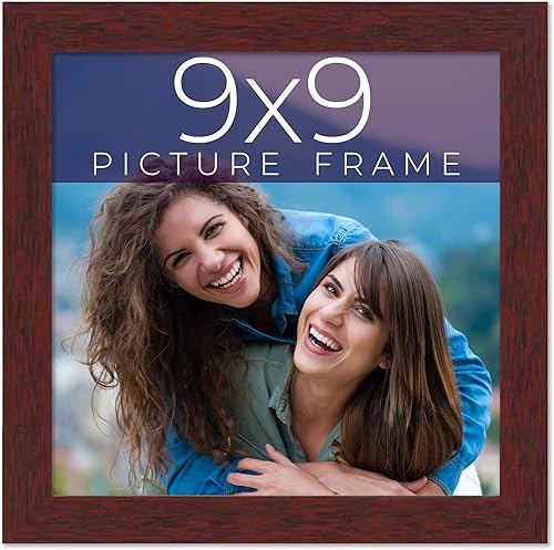 Miniatura 104 de Marco de fotos de madera maciza marrón de 24 x 24 pulgadas de ancho Profundidad del marco interior de 0.5 pulgadas Marco de fotos tradicional