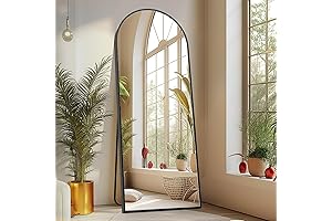 Sweetcrispy Arched Black Full Body Mirror