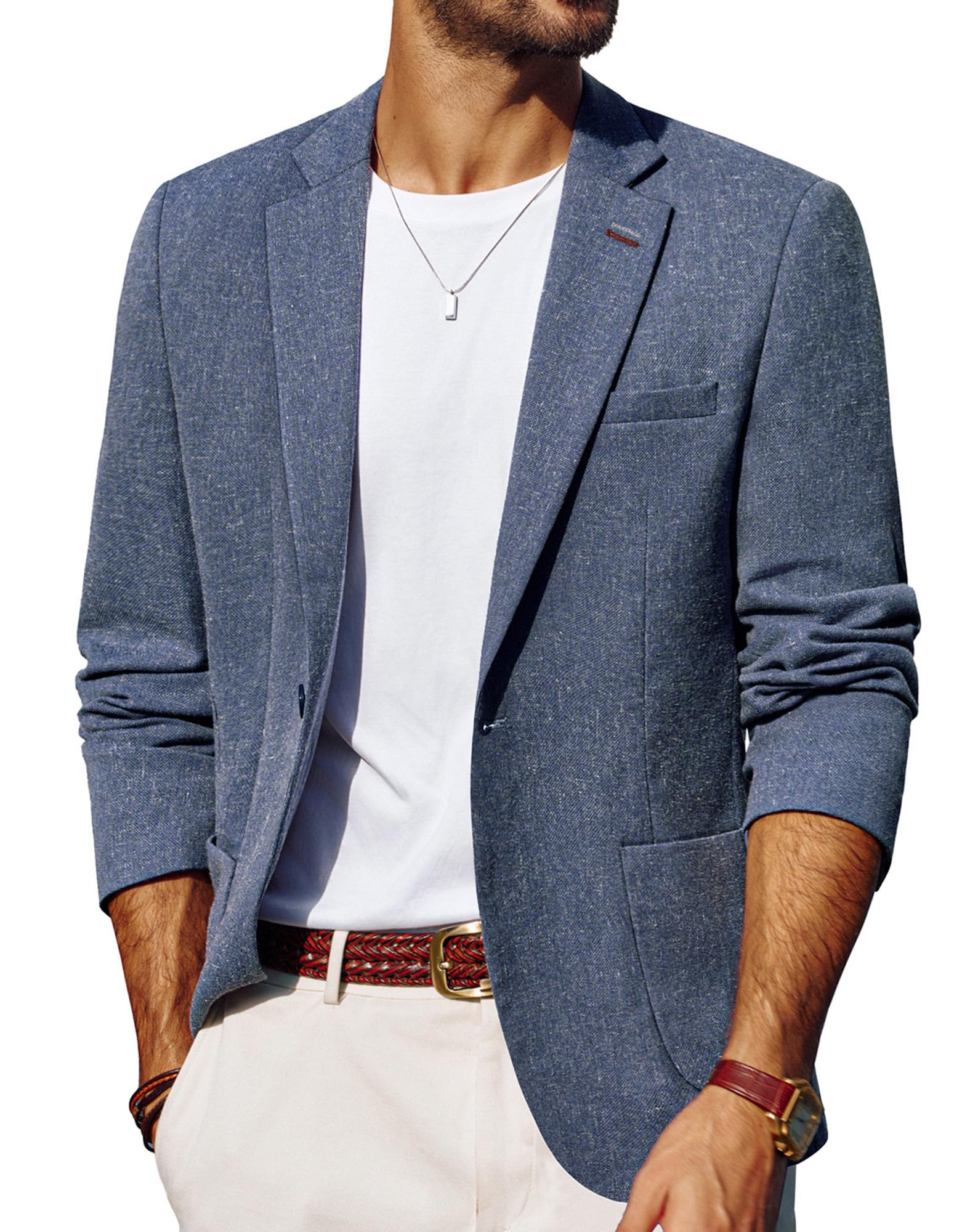 Mens Blazer Casual Sport Coats Lightweight Suit Jacket