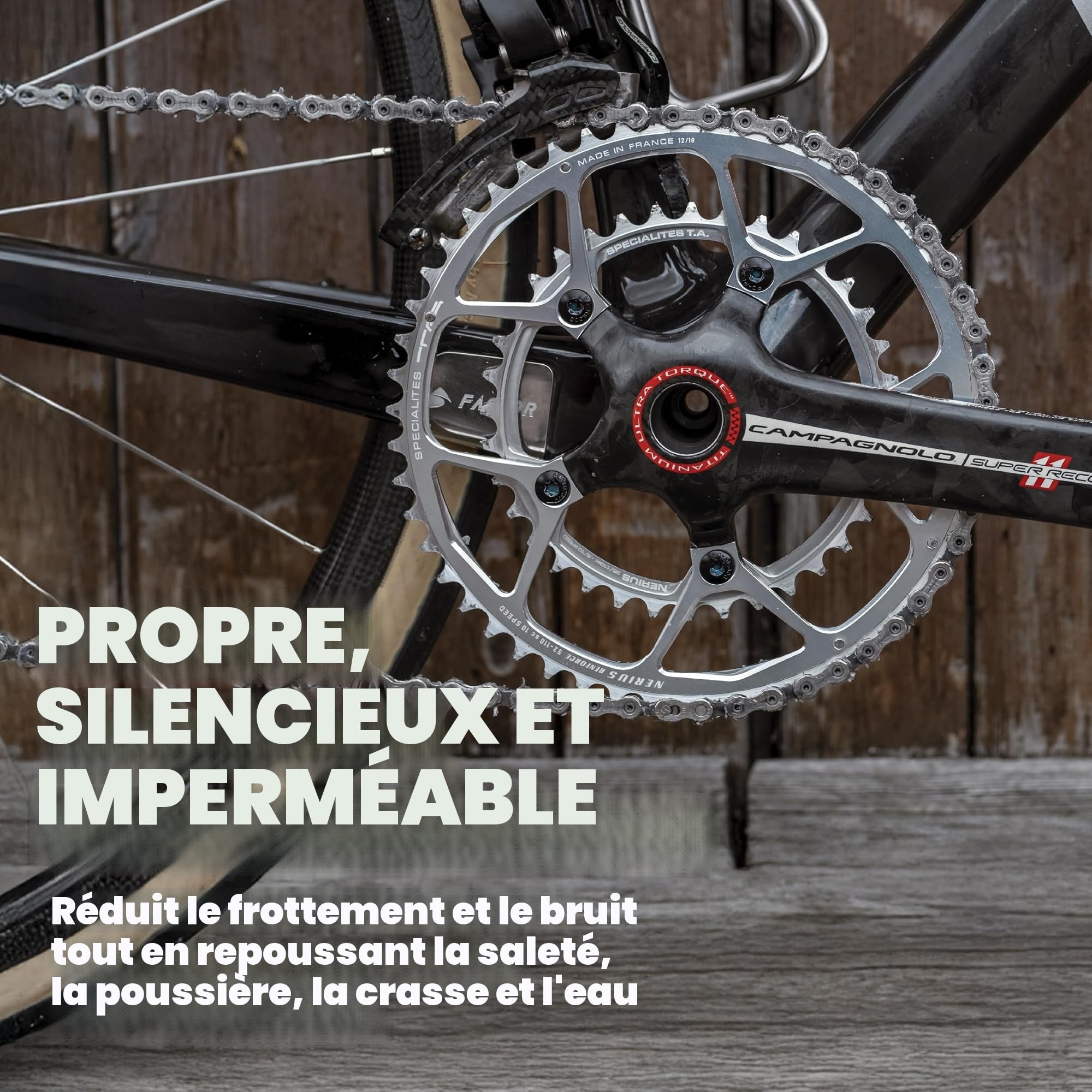 SILCA Lubrifiant pour chaîne de vélo Super Secret | Bouteille de 8 onces | Cire de chaîne liquide pour une extrême douceur et chaîne silencieuse Lubrifiant sec pour chaîne puissance améliorée NOUVEAU