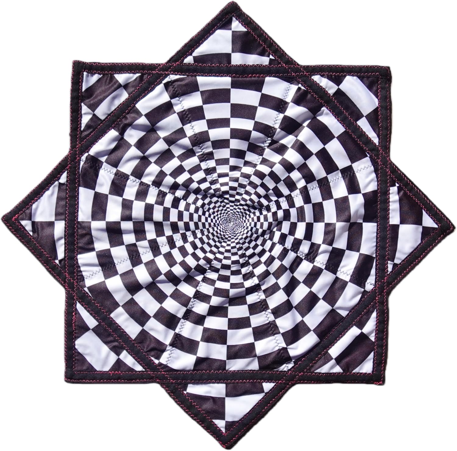 Flow Star UV Juggling Toy Easy to Rotate Beginners Cloth Spinning Flying Toy Beginners Cloth Spinning （R07-style4） Blue&Black