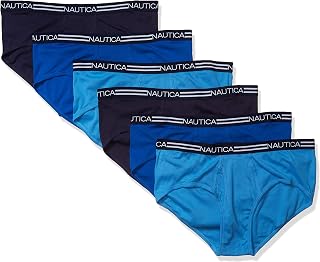 Nautica Men's 6 Pack Classic Cotton Fly Front Briefs