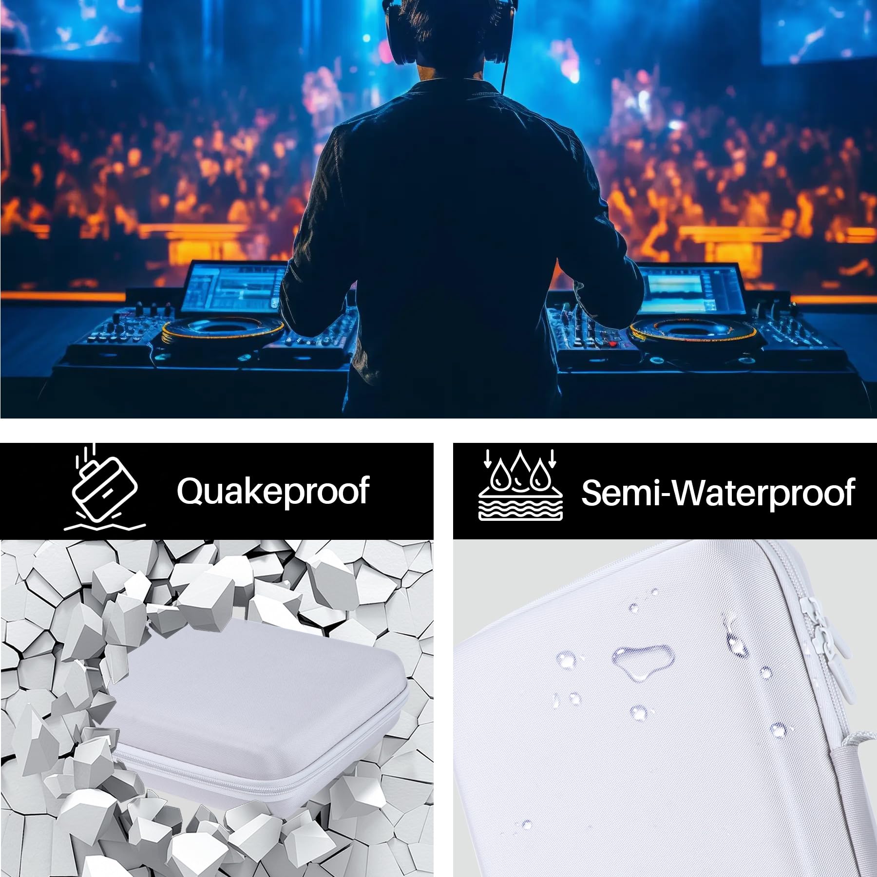 Lebakort Duro Caja Estuche Funda para Akai Professional MPK Mini IV Teclado Controlador MIDI USB-C (Grau)