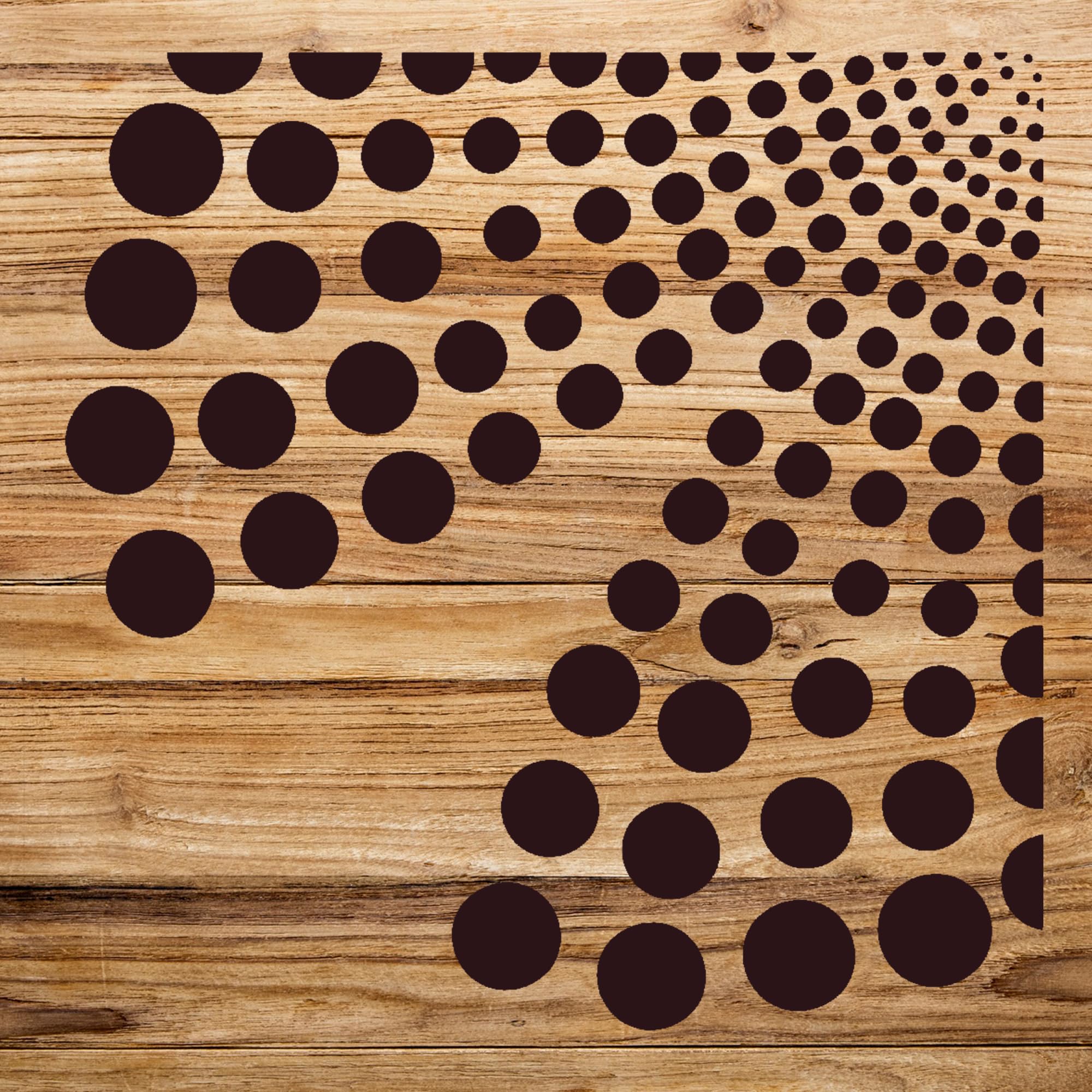 Flower Tile Stencil Pattern for Walls and Floors, Reusable Mylar Template, Ideal for DIY Bathroom and Kitchen Decor - Size A4 (8.5