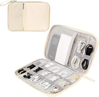 Electronics Organizer Travel Cord Organizer Case Compact Electronics Accessories Bag for Cable, Cord, Charger, Phone, Hard Drive