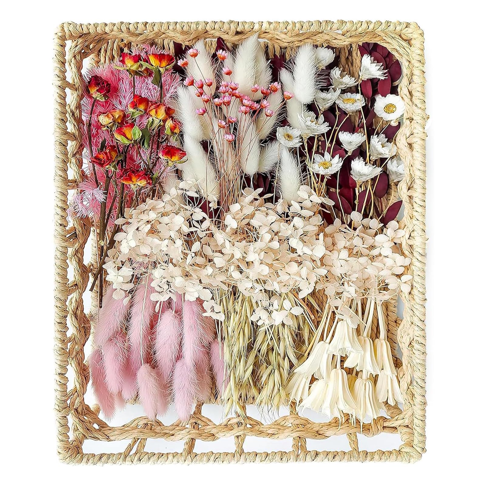 ZEPFJHE Natural Dried Grasses Home Decoration Bouquets Phragmites Dried Flower Bouquets for Wedding Flower Arrangements Scrapbooking Handicraft Making Materials