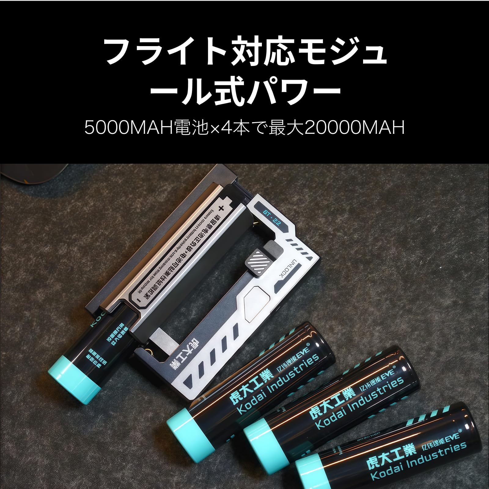 Amazon | 【虎大工業】公式デザイン モバイルバッテリー 乾電池式