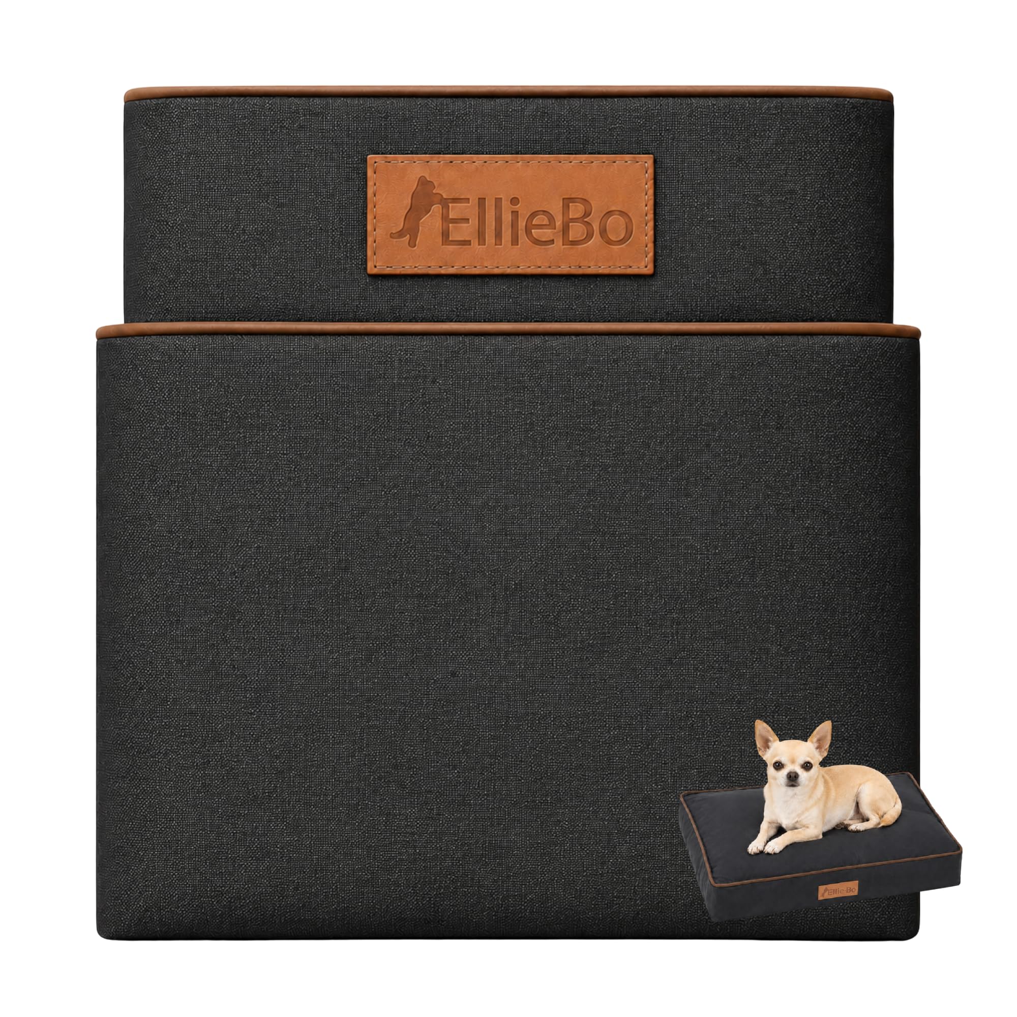 Ellie-Bo Lit imperméable pour Chien de Rechange Housse, 56 x 41 cm, Petit, Noir