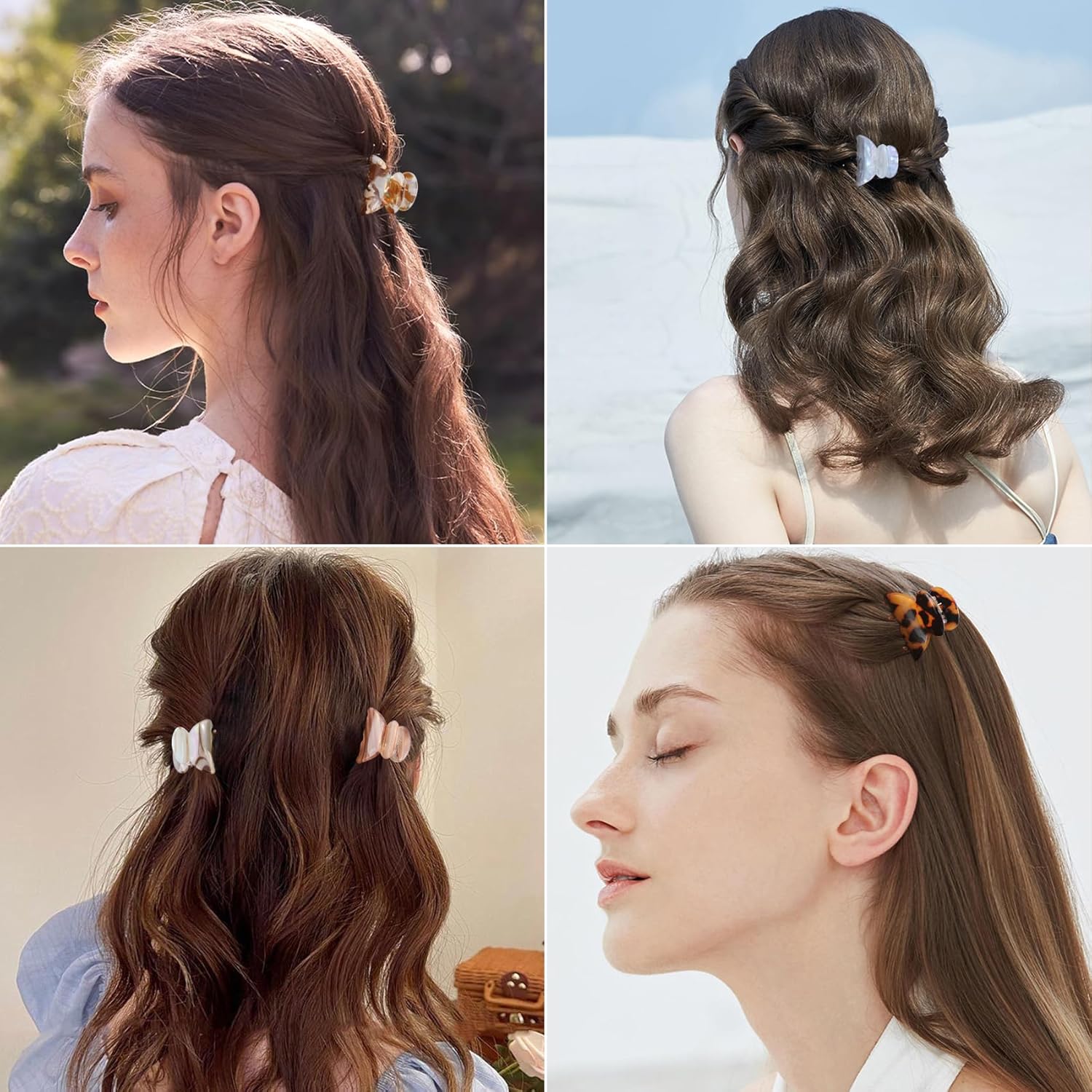 10 Pack Small Hair Claw Clips for Women Girls - 1.18 Inch Mini Tortoise Shell Acrylic Claw Clips French Barrettes Non-Slip Strong Hold for Thin/Thick Hair - Image 6