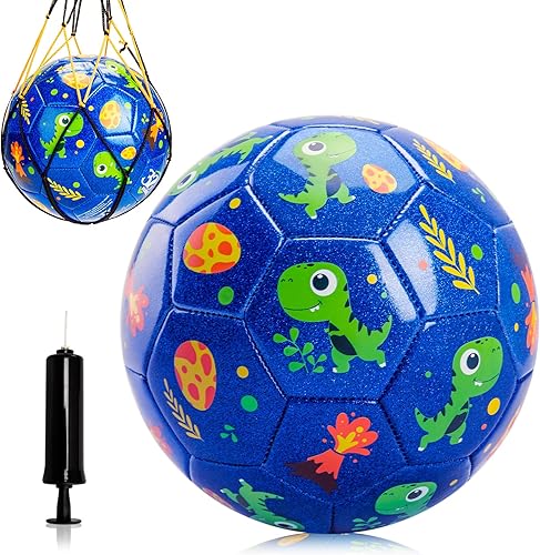 U&C Planet Balón de fútbol de tamaño 2 y 3 para niños pequeños y niños, pelota de dibujos animados para niñas y niños de 2 años en adelante, juegos