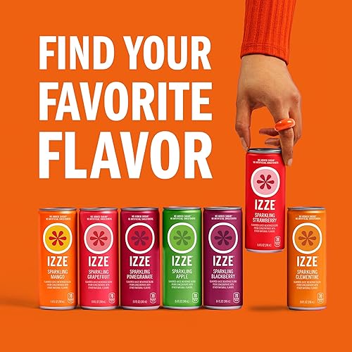 Miniatura 8 de IZZE - Jugo con gas paquete con 4 variedades de sabores