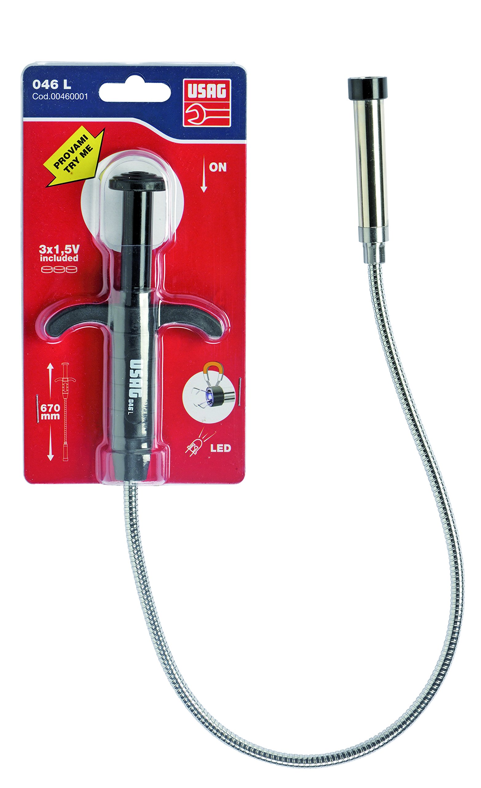 USAG 046 L Artiglio Flessibile Magnetico a LED
