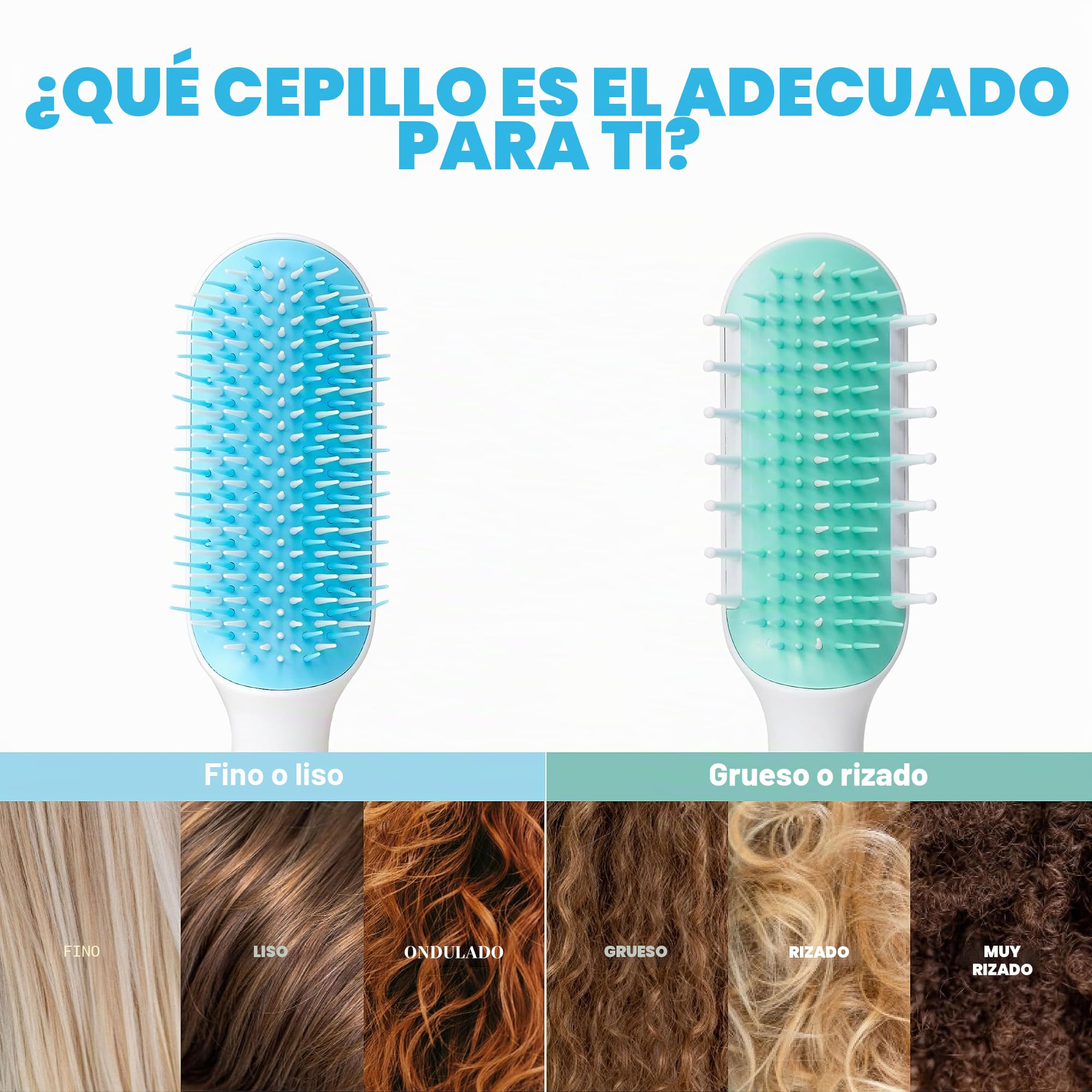 Frida Baby Cepillo de pelo para niños: cepillo de cerdas fuertes para cabello grueso o rizado