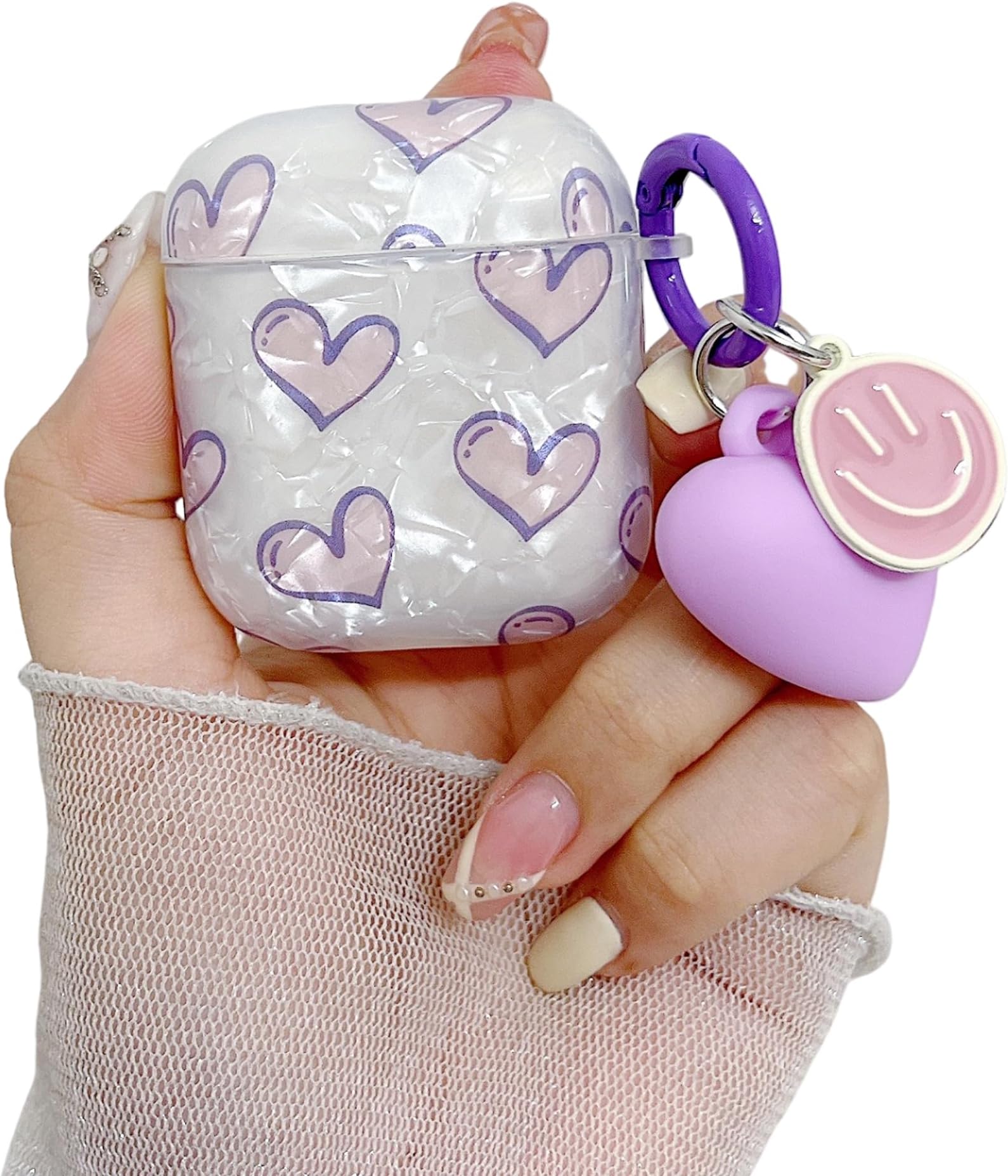 Ownest Compatible With Airpods 2 &1, Cute 3D Colorful Bow Design - View #9