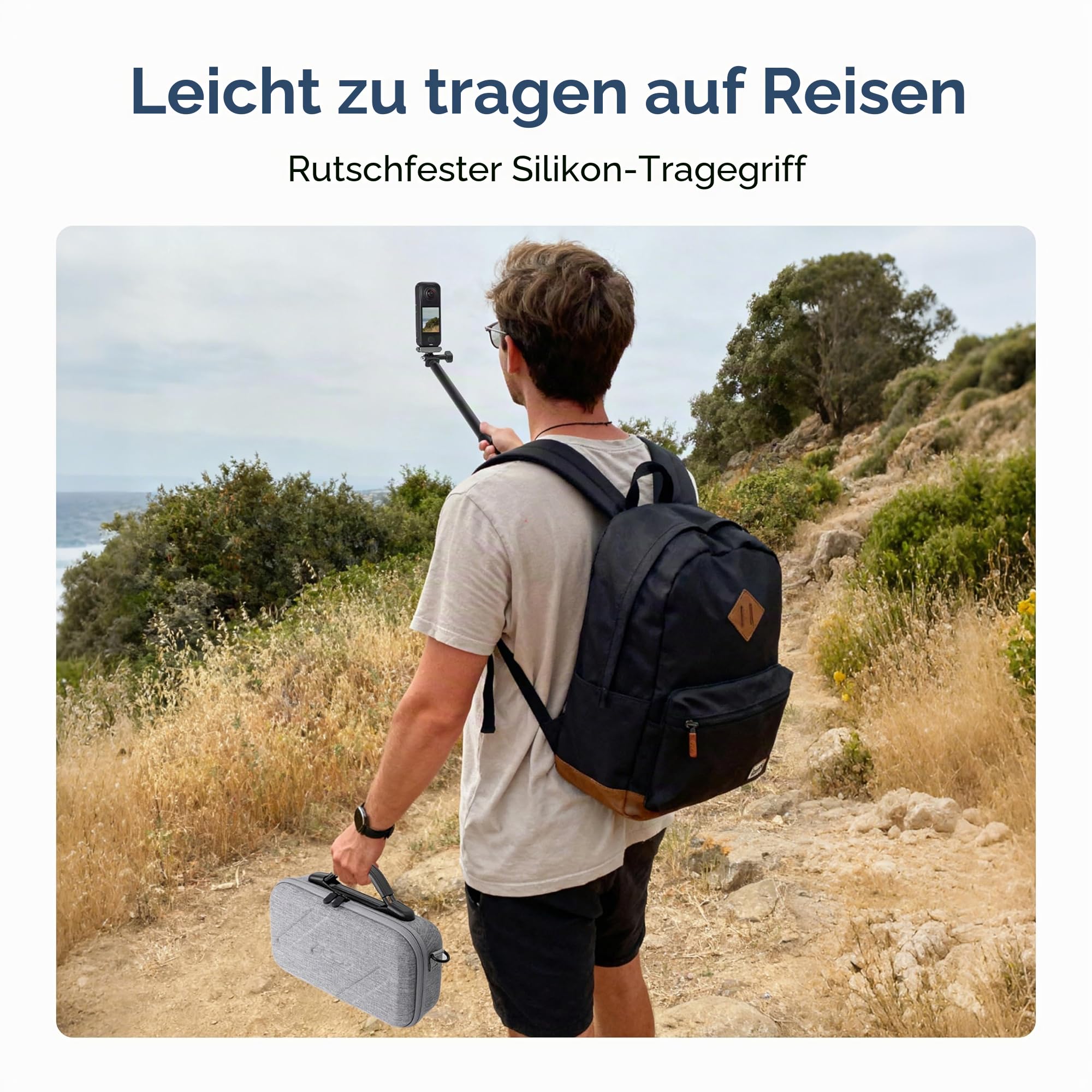 X4 Air Tasche Hülle für insta360 x4 Air Objektivschutz Tragetasche Schutzhülle Hartschale Case Reiseschutz mit Karabiner für Insta 360 Zubehör