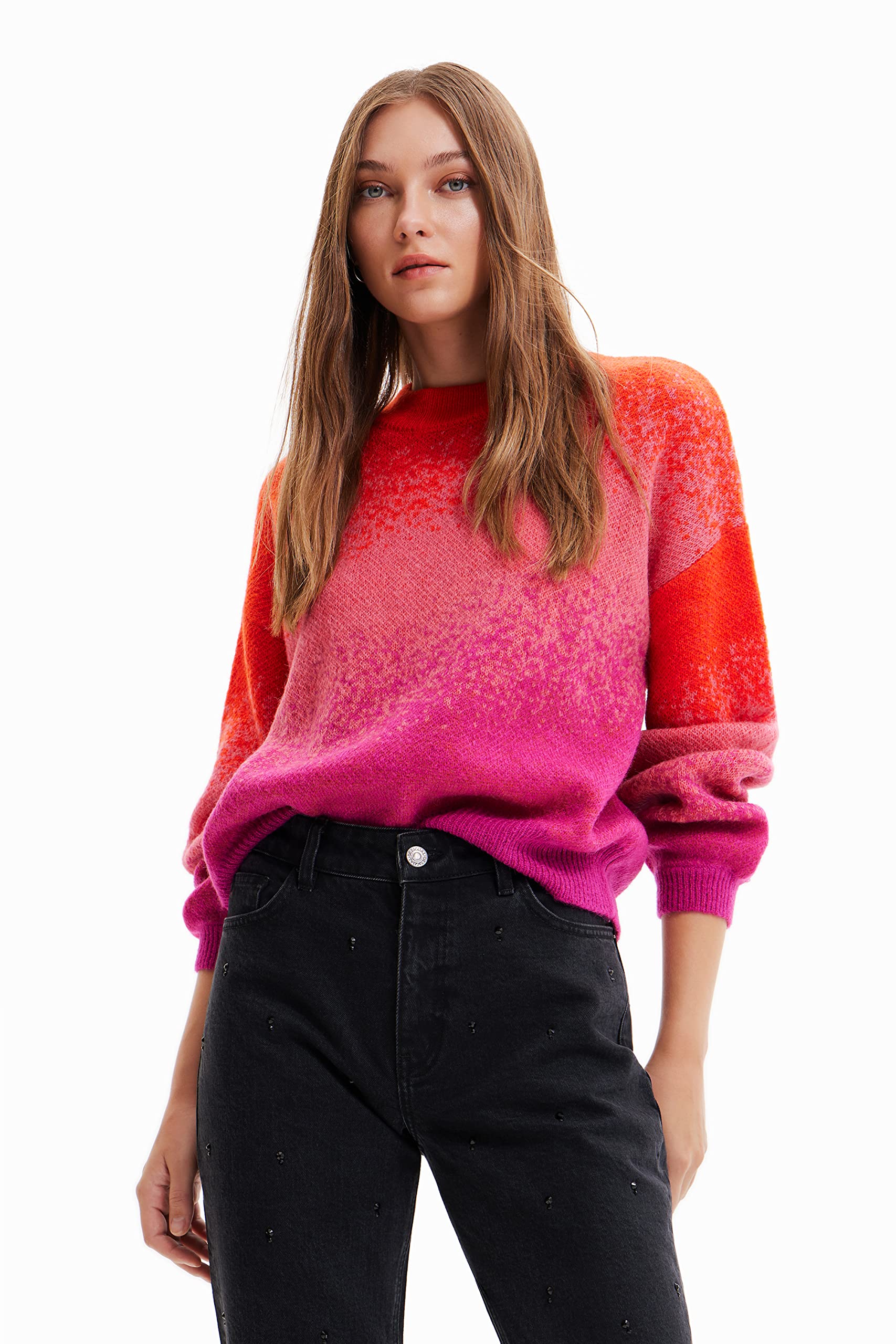 Desigual Women's Sweater, Material finishes., X-Small