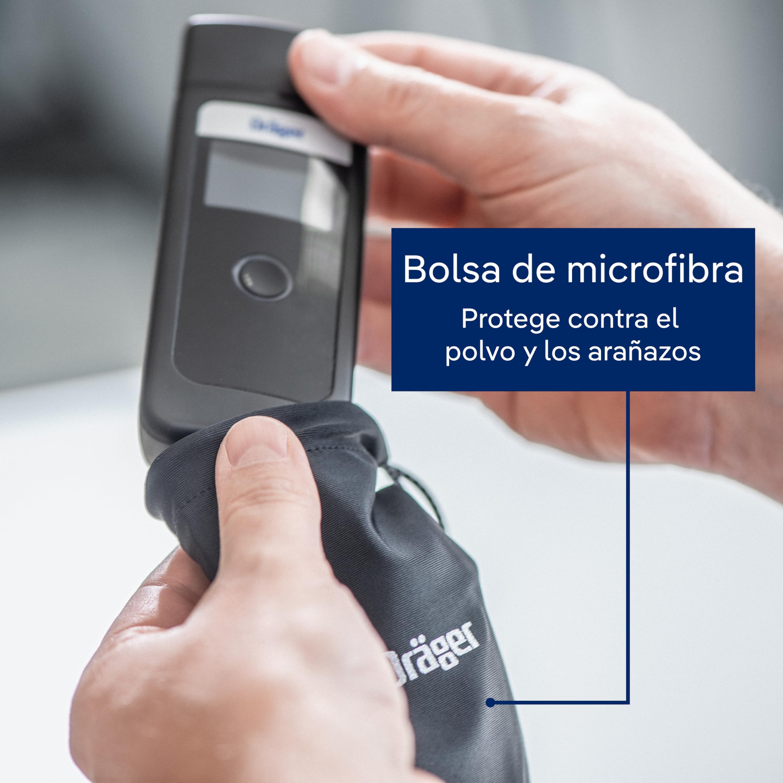 Dräger Alcotest 4000 | Alcoholímetro Digital Profesional confiable | Probador portátil de Alcohol multilingüe y recargable | Medidor Oficial de policía