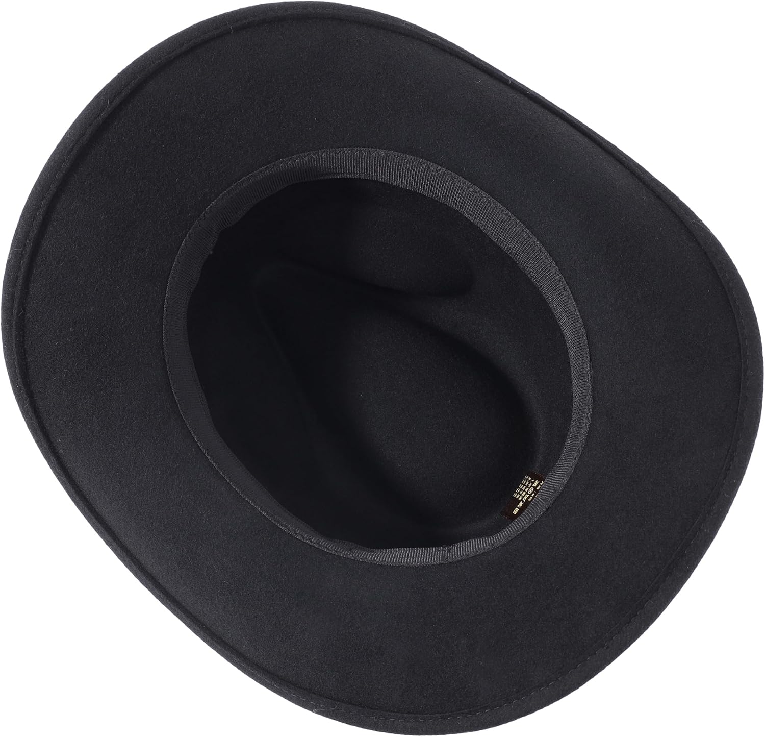 Home Prefer Classic Wool Fedora Hat with Leather Band Roll Up Wide Brim Western Cowboy Hat for Men Women - Image 7