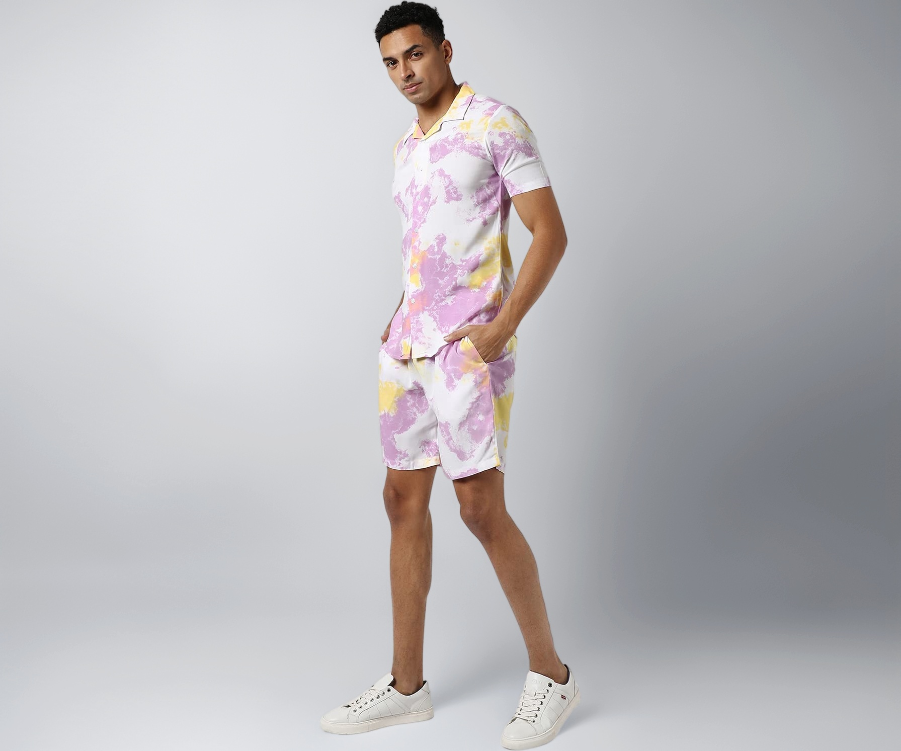 CAHOOT Men's Regular Fit Co-Ords Set For Casual Wear | Cotton Blend Fabric | Stretchable | Clothing Set Crafted With Comfort Fit & High Performance Fo