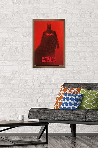 Miniatura 88 de Trends International DC Comics Movie The Batman - Póster de una hoja de Batman Teaser, 22.375 x 34 pulgadas, versión enmarcada en negro Versión