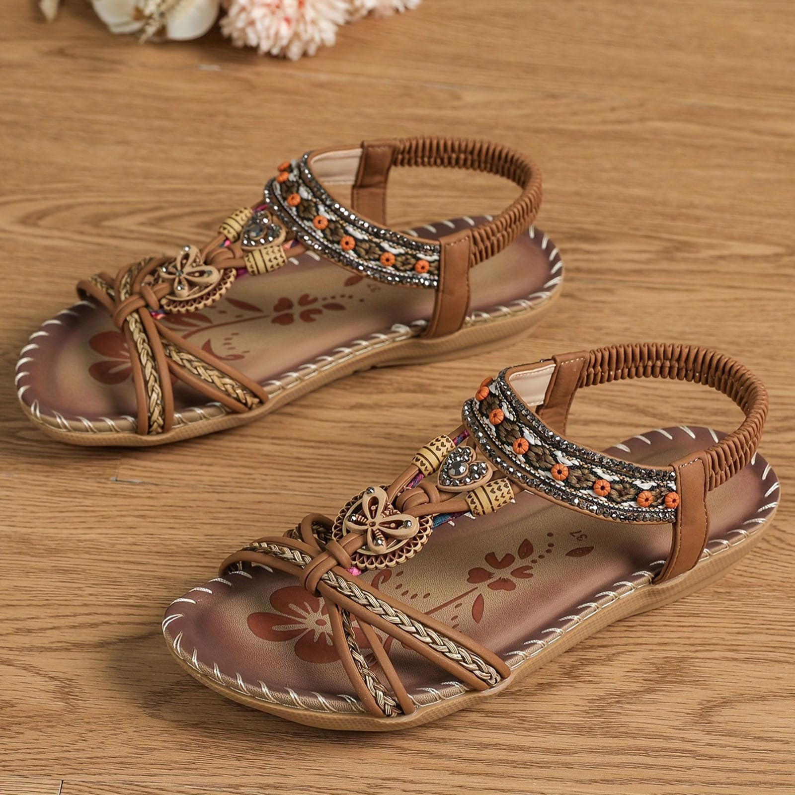 Générique Sandale Femme Ete Chaussure De Plage Pantoufle Extérieures Intérieures Taille 36-41 Eu Basket Sans Lacet Sabot Veau Sandales Plateforme Tongs Et Claquettes Piscine