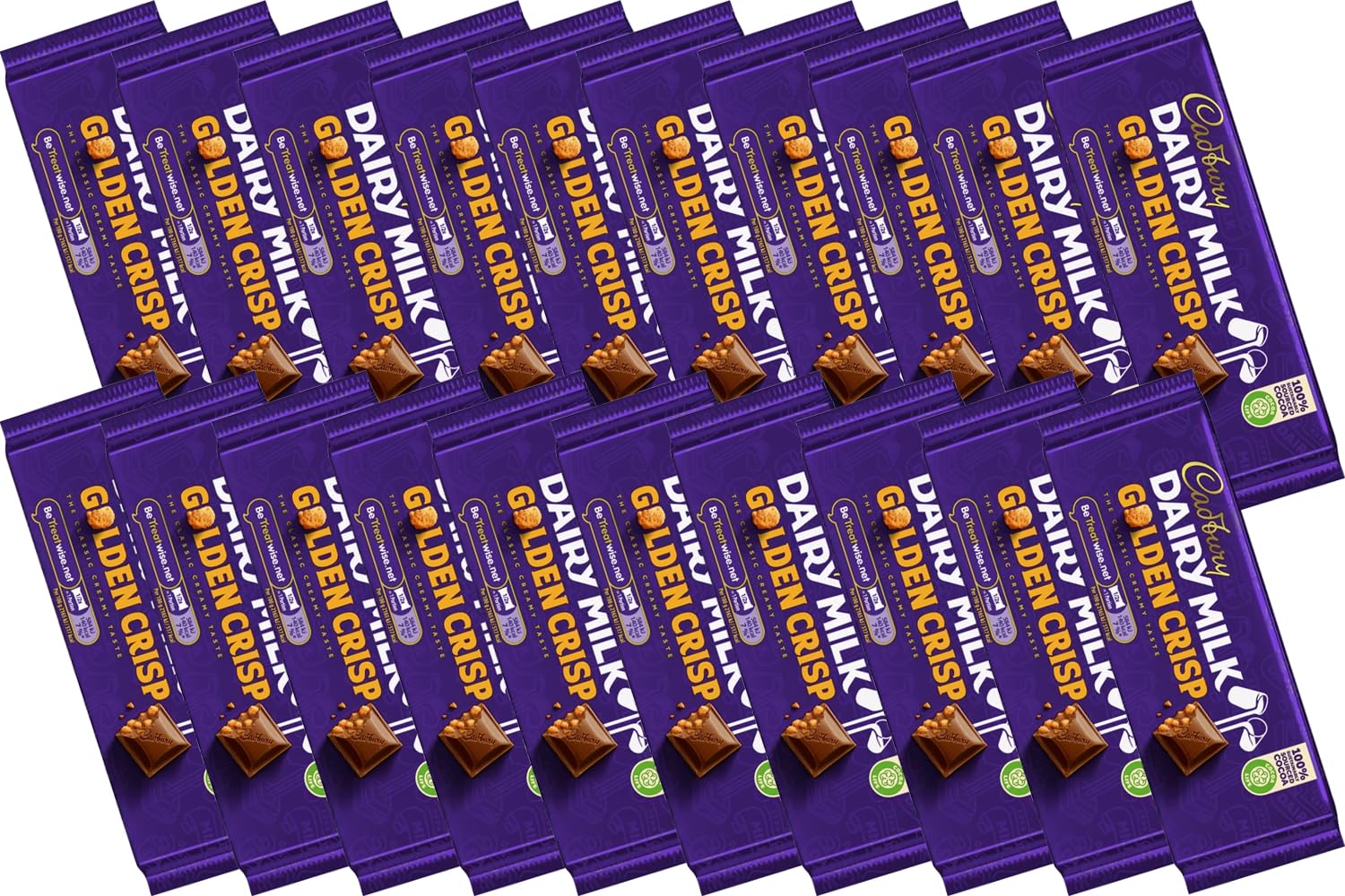 Dairy Milk Golden Crisp Bar 4 x 53g (Irish) with Gift Box