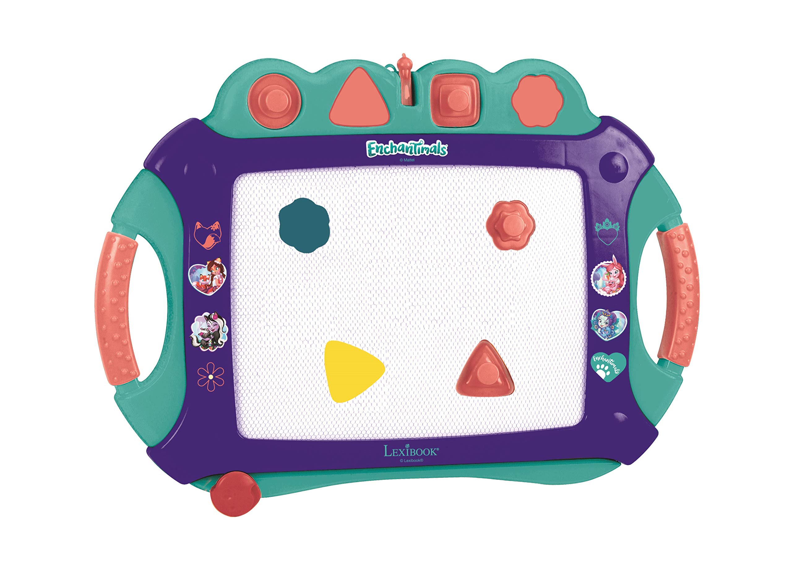 LEXIBOOK Mattel Enchantimals Felicity Fox & Flick™ Magic drawing board, A4 size, Magnetic with multicolor drawings - Image 3
