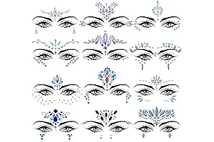 12 Sets Face Bling: The Ultimate Sparkle for Every Mermaid