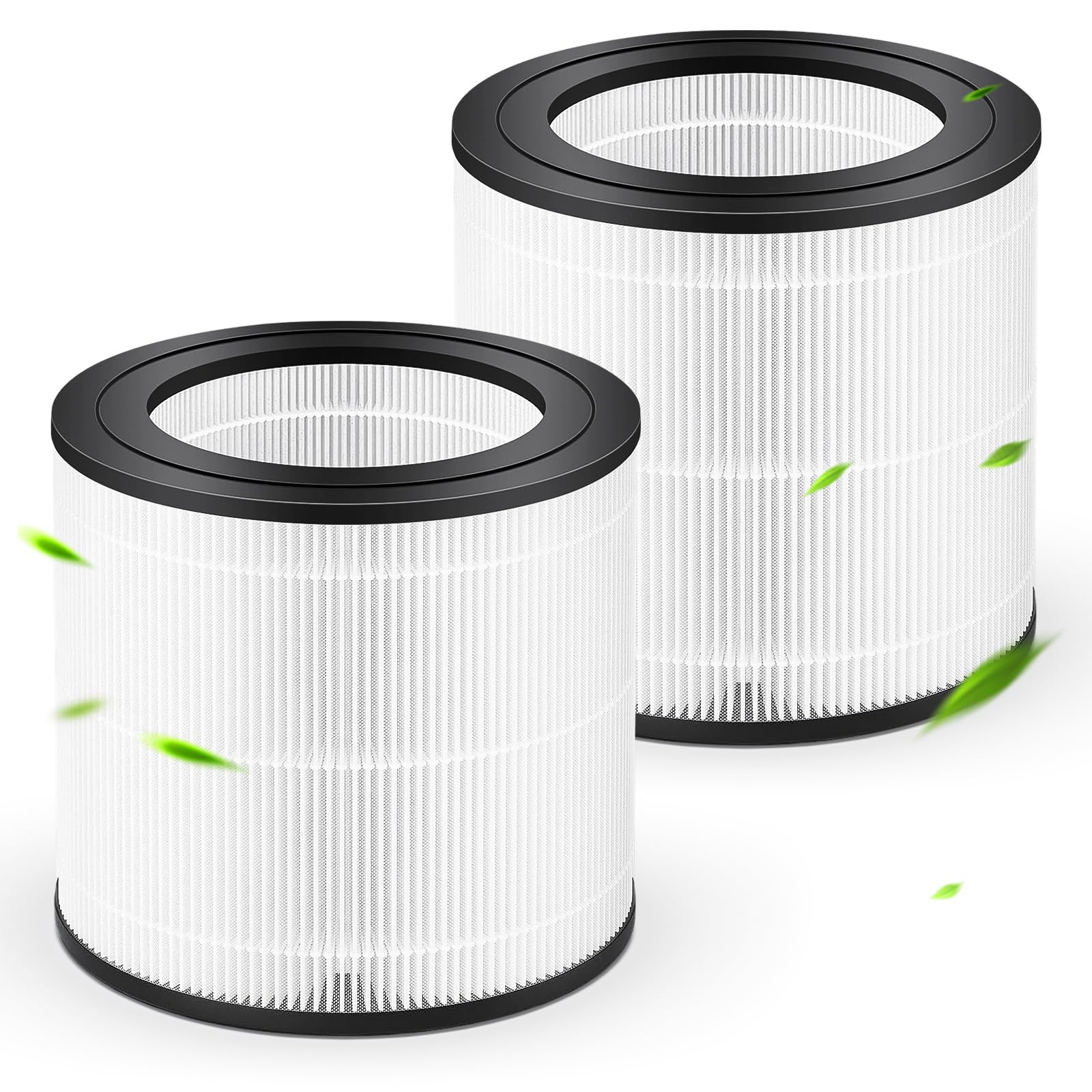 Lot de 2 Filtre de Rechange FY0611/30, Compatibles avec Filtre de Remplacement Philips pour Purificateur d'Air Série 600 AC0650/10 et AC0651/10, H13 true HEPA charbon, Numéro de Pièce：FY0611 / 30