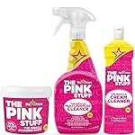Stardrops The Pink Stuff Miracle Cleaning Bundle - Multi-Purpose Paste, Spray & Cream Cleaner (3-Pack) - Tough on Stains, Gentle on Surfaces