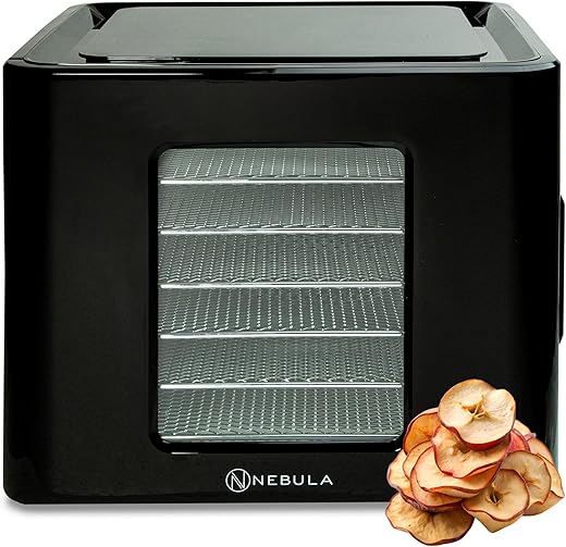 Nebula Food Dehydrator 400W with 6 Stainless Steel Trays, LED Touch Control...