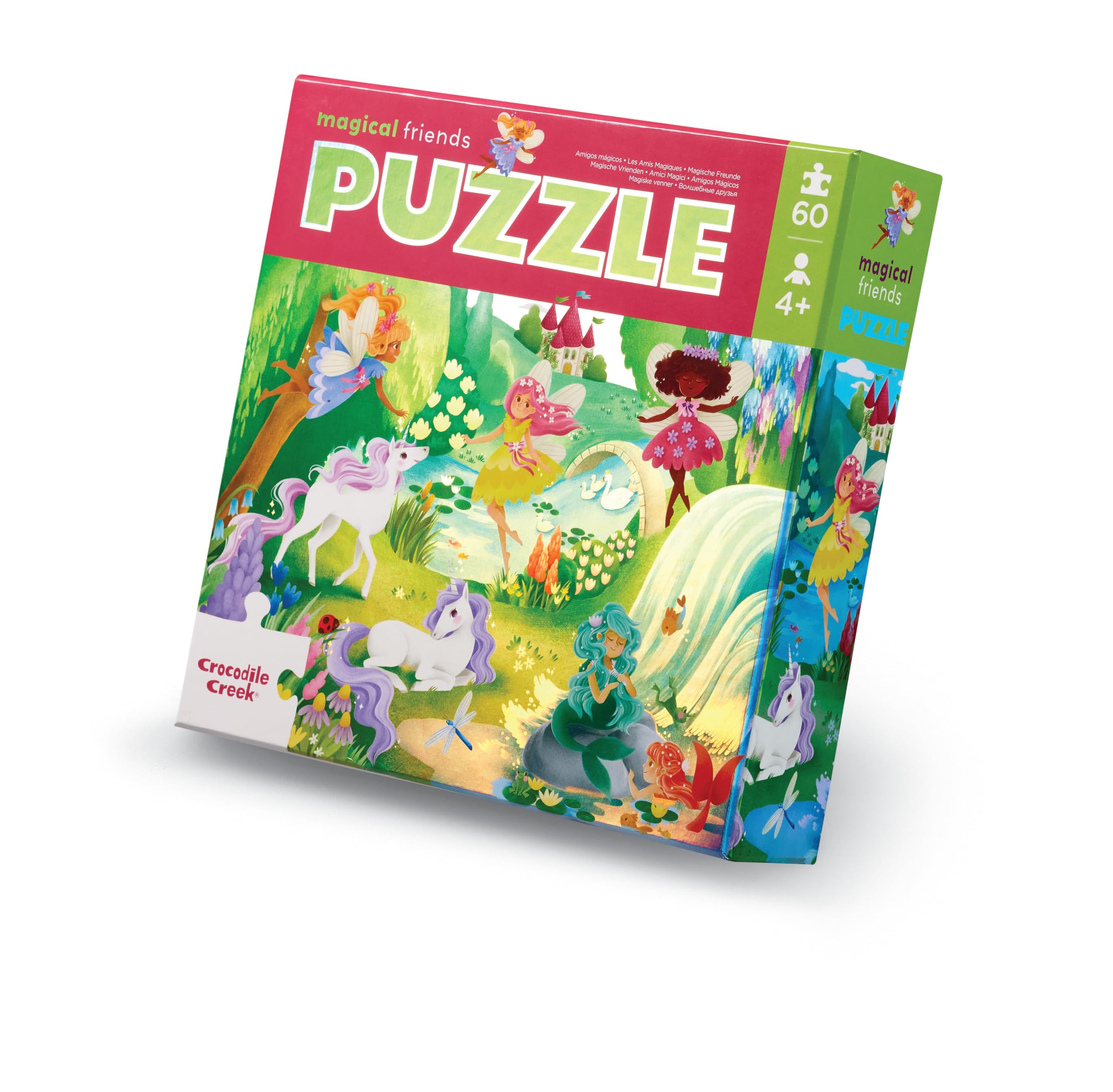 Crocodile Creek 60-Piece Holographic Foil Floor Puzzle for Kids