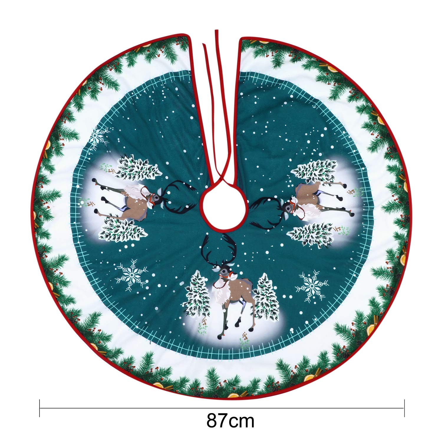 Hianjoo Gonna Albero di Natale, Tappetino per Copertura Base Albero di Natale per Ornamento Natalizio per Decorazioni Natalizie per Feste di Natale