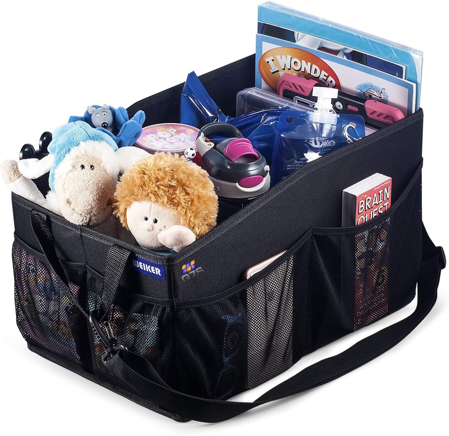 Car Organiser Multi Pockets Car Back Front Seat Organiser with multiple Storage Sections, Portable Car Boot Organiser – Ver 4.0 Q7S Q7S2JXN Car Organizer