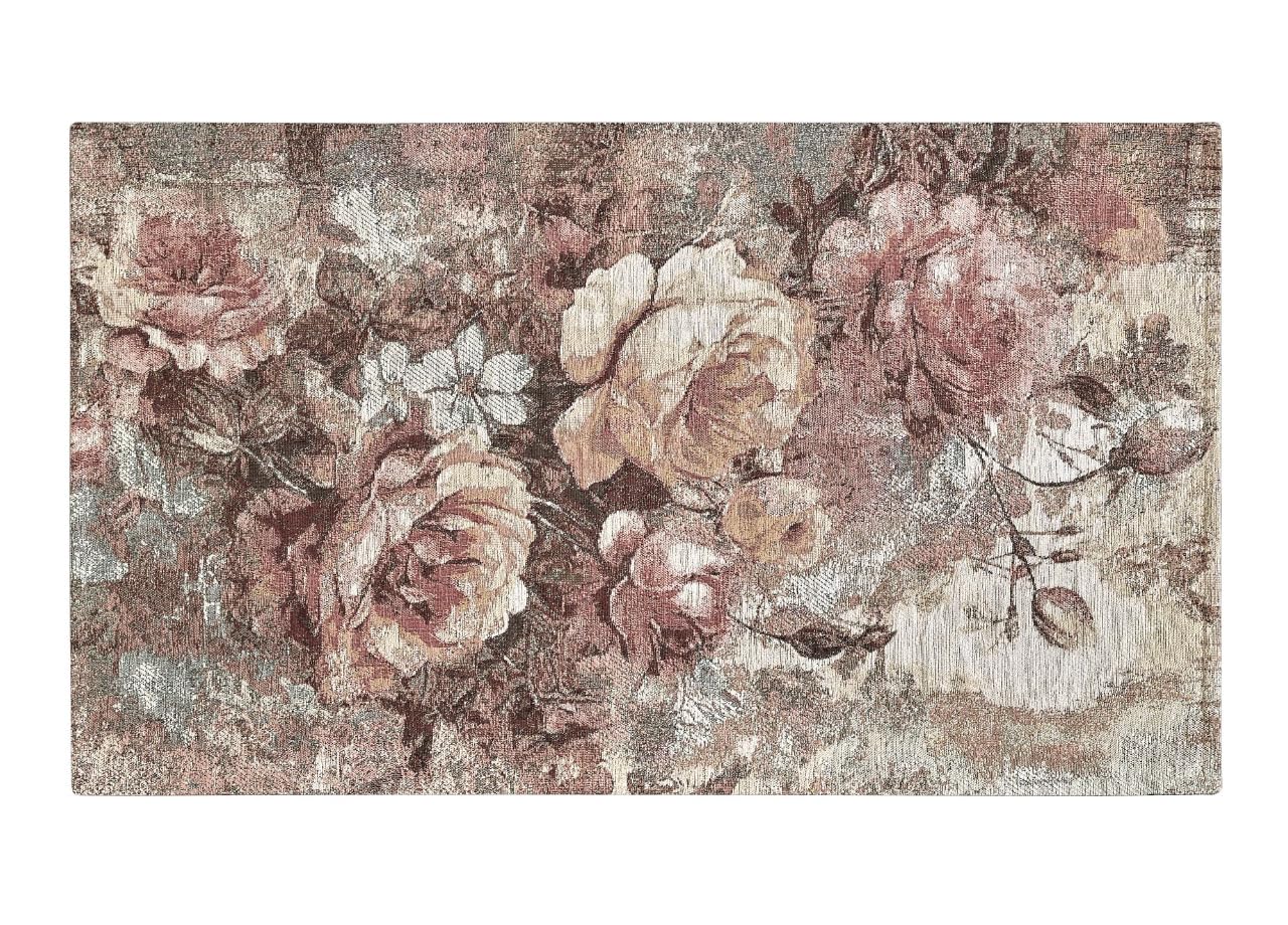 BIANCHERIAWEB Tappeto Arredo Salotto Antiscivolo Scendiletto Camera Dis. Rose By Suardi 85x150 Cipria