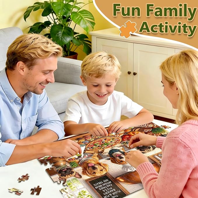 Puzzle infantil Chef Doggy 200 piezas para 6-10 años miniatura 4