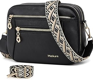 Makes Crossbody Purse for Women Small Crossbody Bags Trendy Vegan Leather with Adjustable Shoulder Straps Gift for Mother Wife Mom