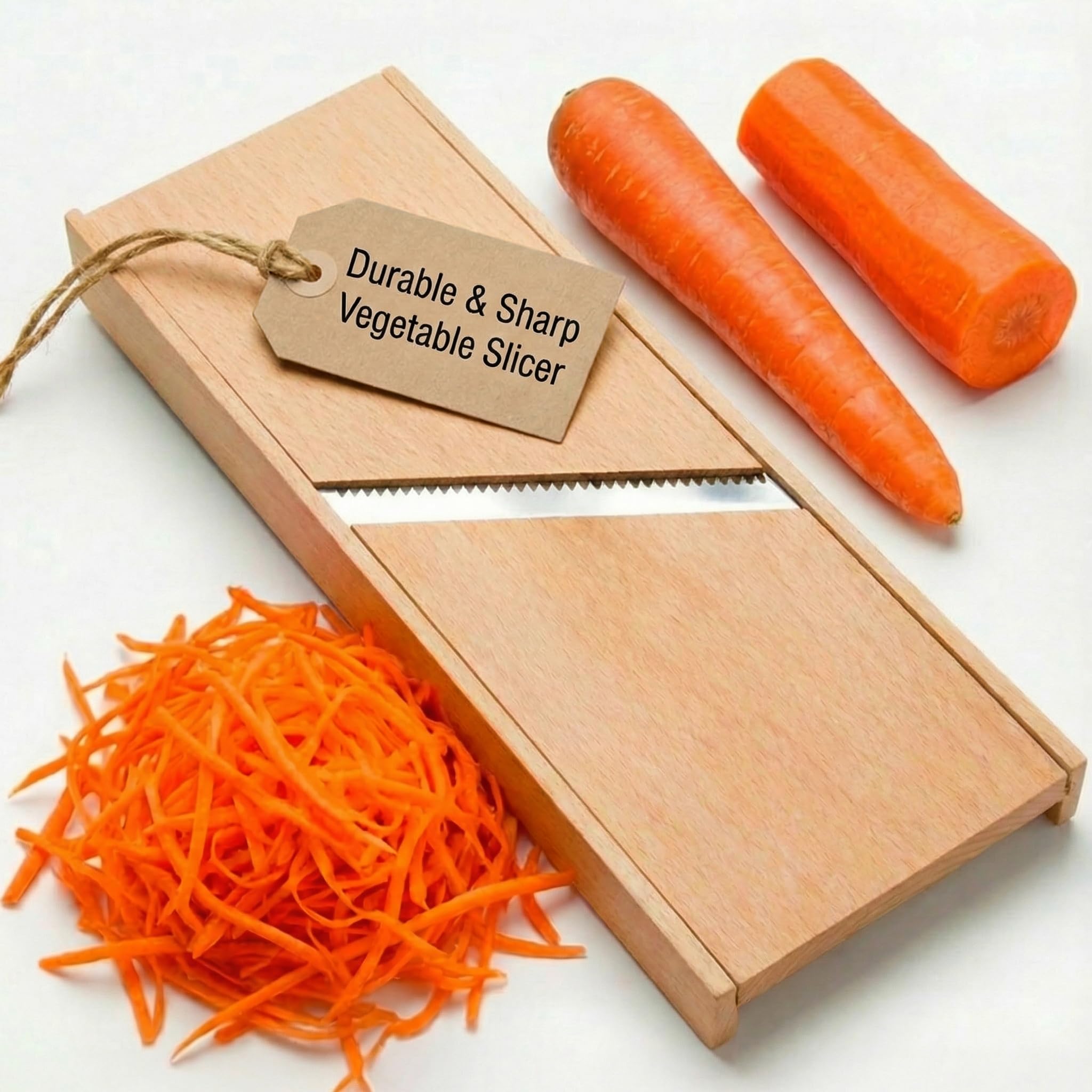 Wooden Stainless Korean Carrot Grater Steel Slicer Cutter Shredder | Russian Salad Korean Carrot Salad Shredder by SHSH trade group