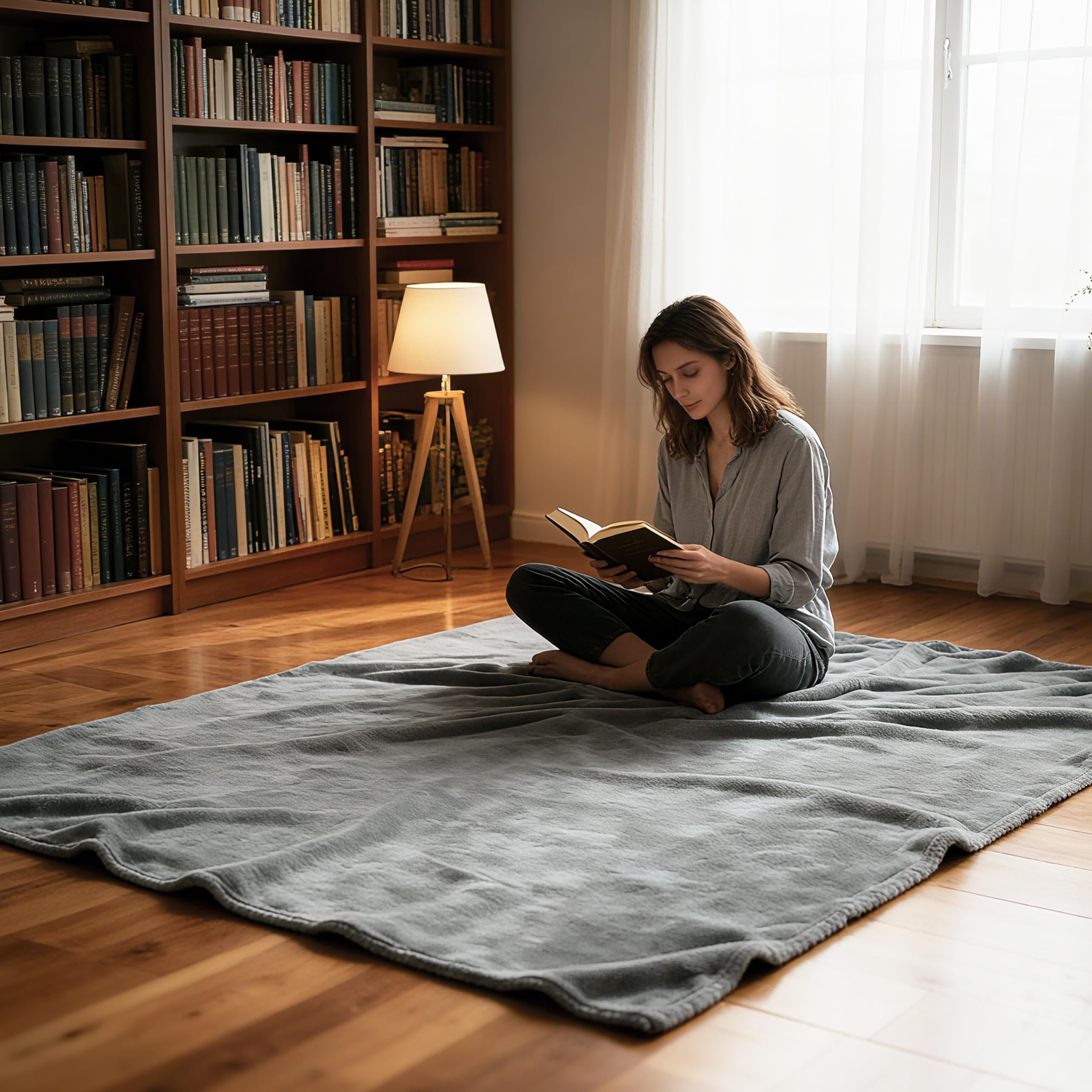 AiTodos® Koc Polarowy Miękki 130x150 cm – Mały Puszysty Koc Flanelowy na Fotel, Kanapę lub Łóżko Dziecięce, Do Prania w Pralce, Szary