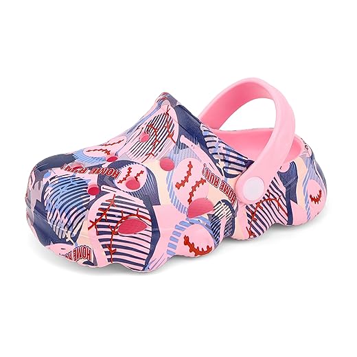 INMINPIN Kids Cute Clogs Cartoon Garden Shoes Boys Girls Slides Slippers Indoor Outdoor Children Water Shower Beach Pool Sandals