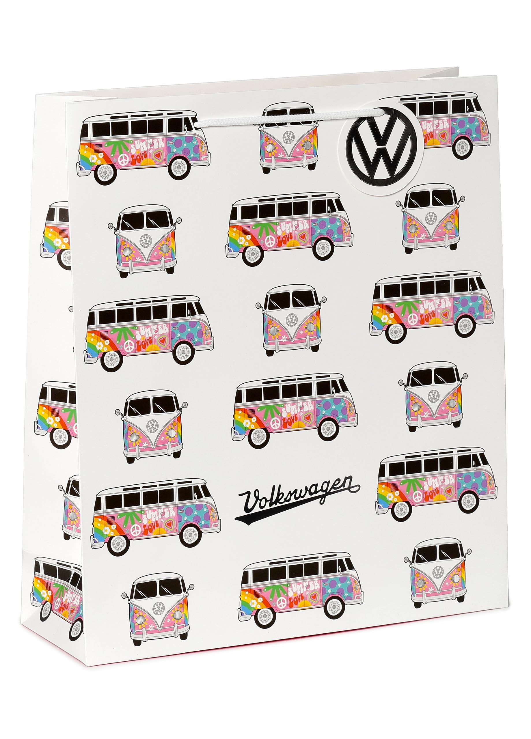 Puckator Volkswagen Camper Bus VW T1 Summer Love Gift Bag - XL - Birthday Gift Bag For Presents - Present Bag For Females - Kids Birthday Presents - Present Bags For Gifts - Gift Box For Baby