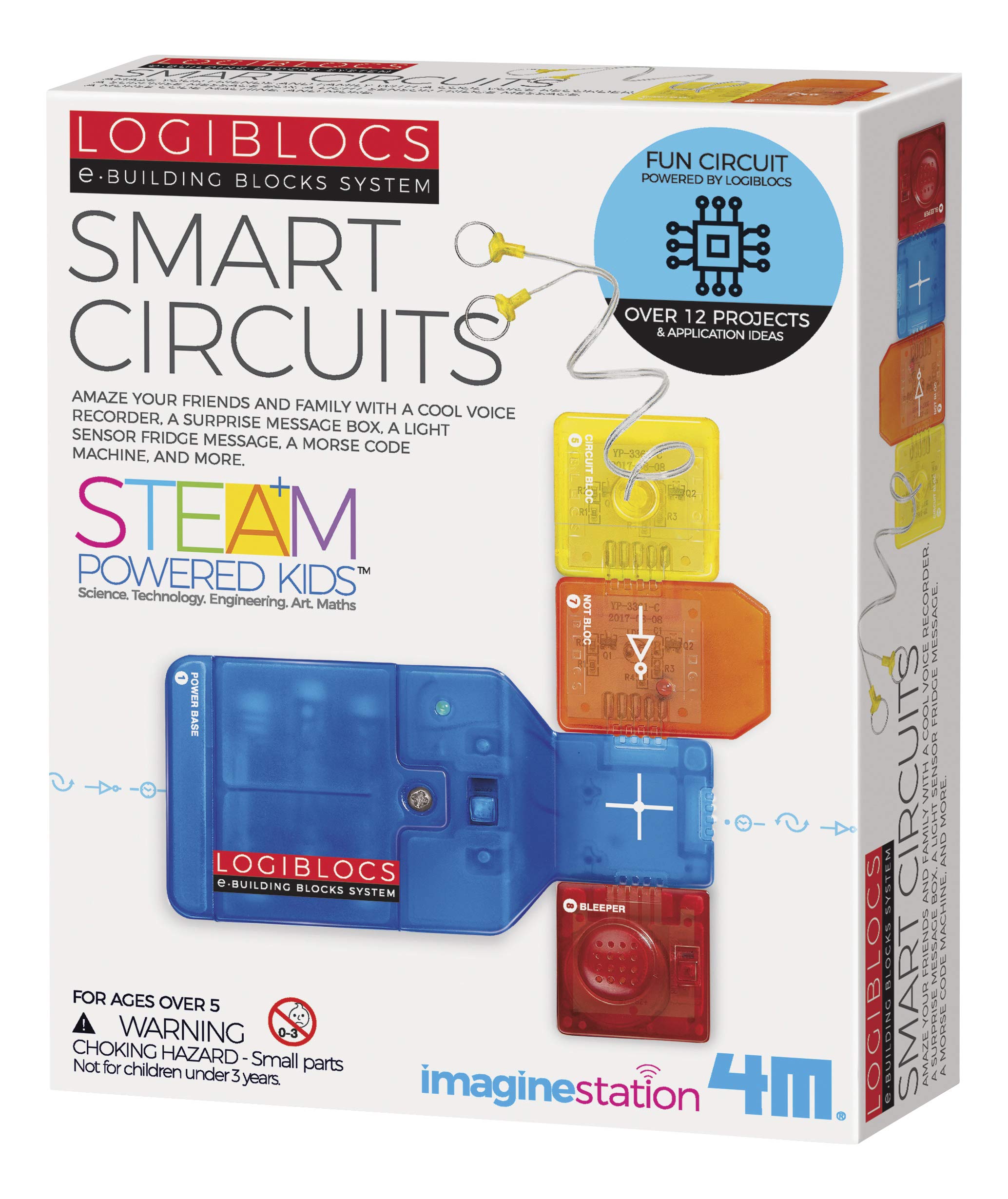 4M Logiblocs E-Building Blocks System Smart Circuits Kids Science Kit