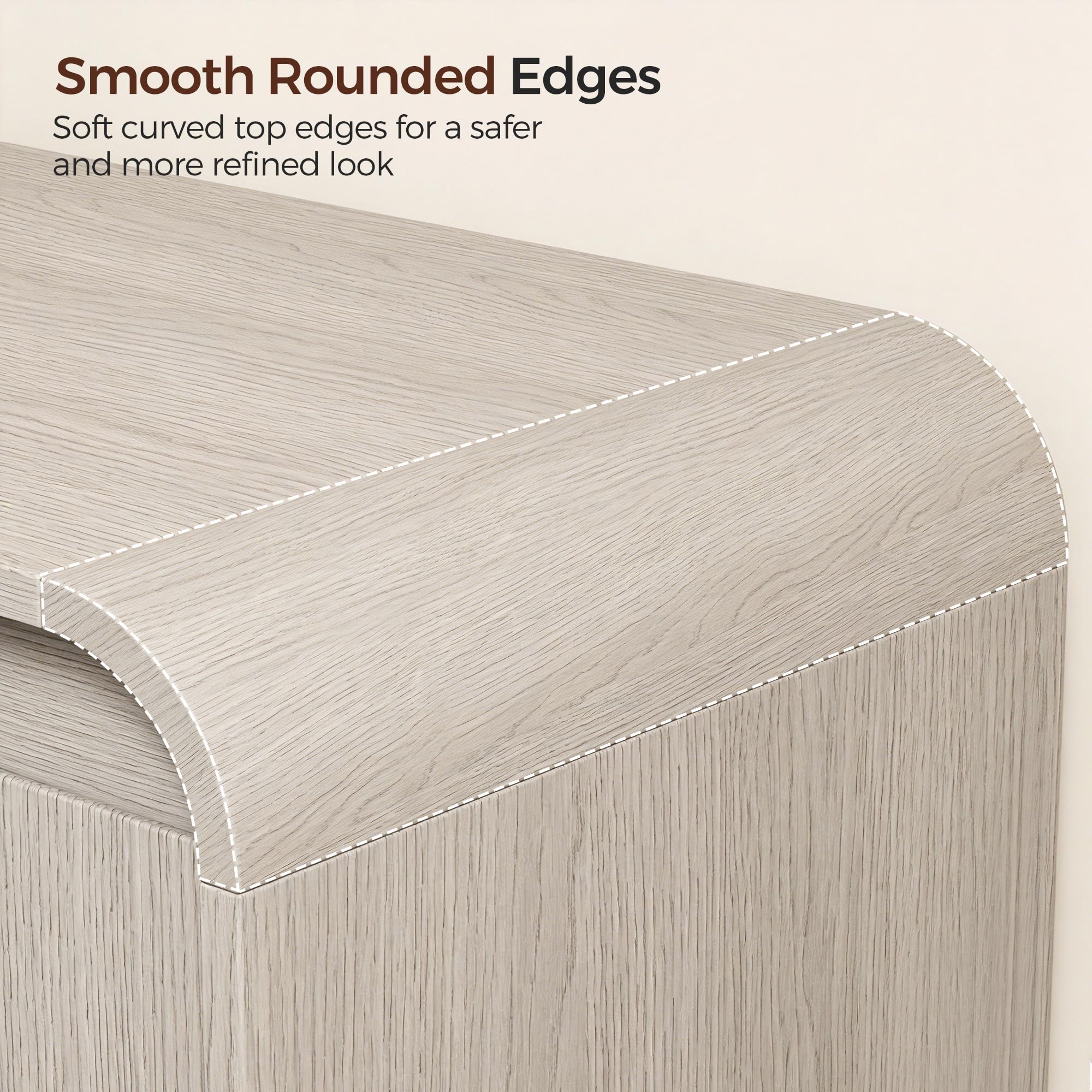 5 Best Entryway Shoe Storage Pieces in 2026 2 Homleke Modern Curved Entryway Shoe Storage Bench | 39.4' Wooden Shoe Cabinet wi — product photo