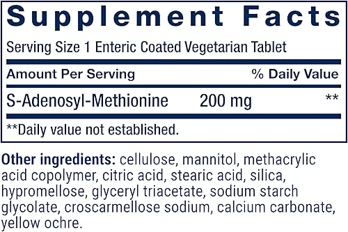 Miniatura 3 de Life Extension Same, Soporte para el estado de ánimo, las articulaciones y el hígado, sin gluten, sin OMG, vegetariano, 30 tabletas