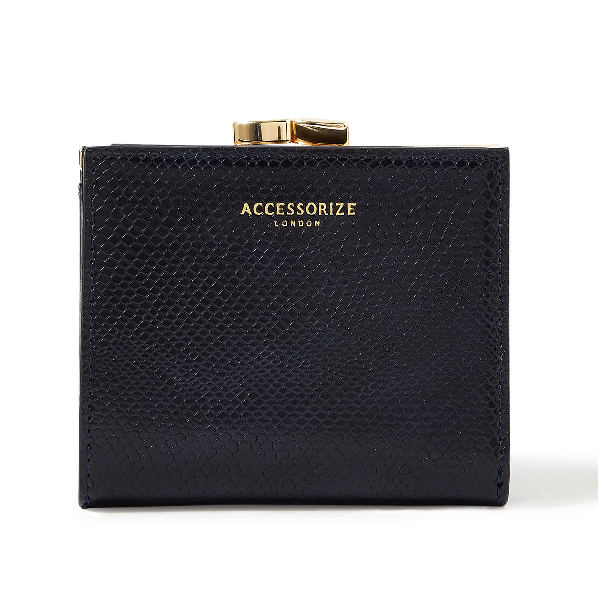 accessorize London Women's Faux Leather Navy Bella Clipframe Wallet-picture-40