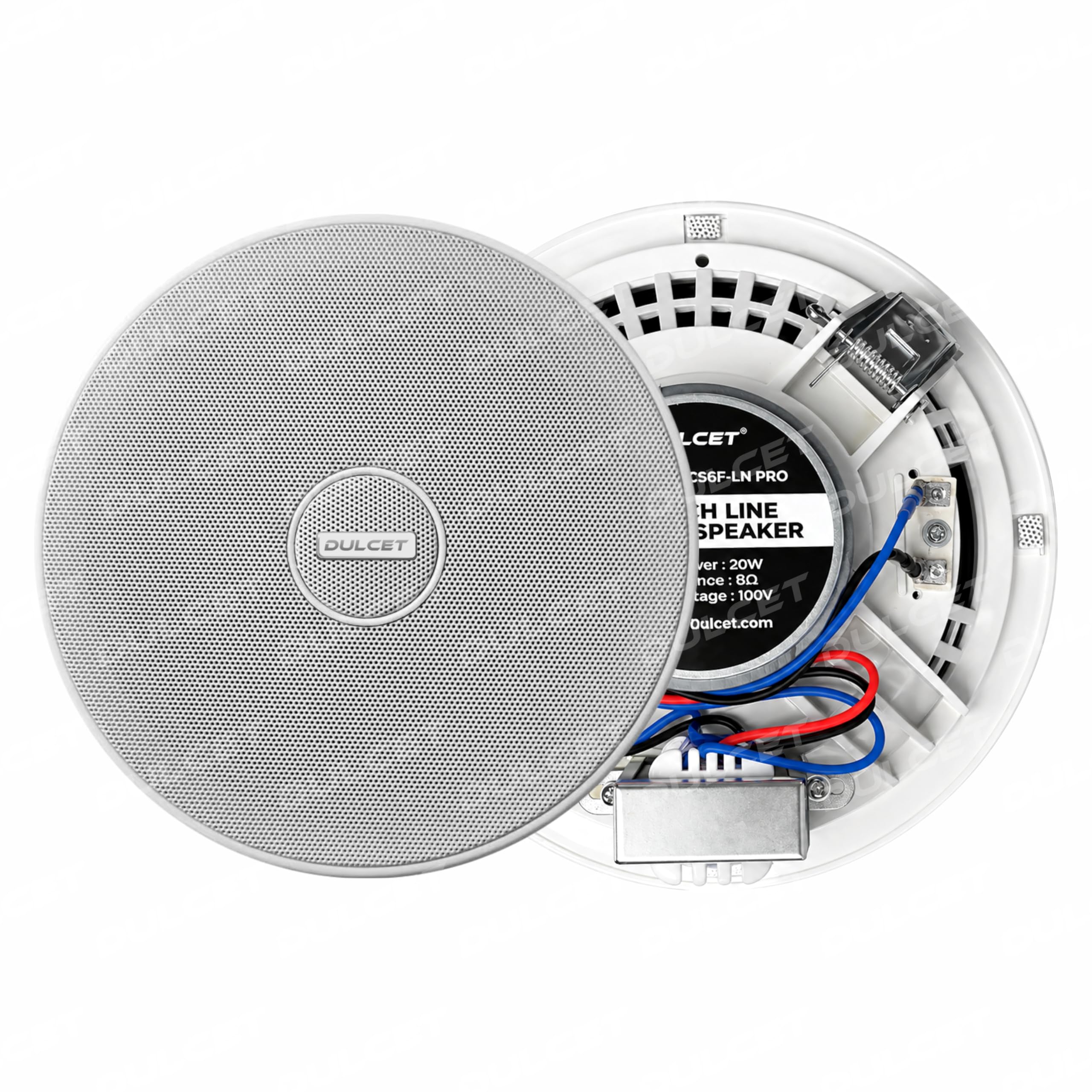 DULCET DC-CS6F 10W Frameless Ceiling Speaker (DC-CS6F-LN Pro White)-image-8