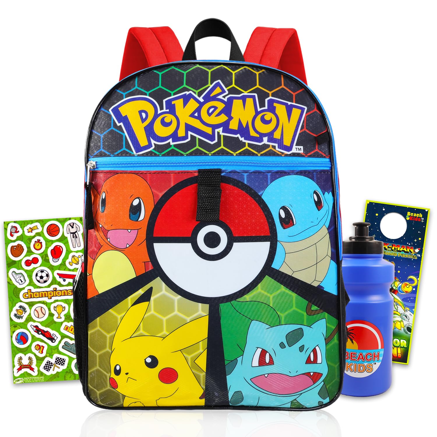 Pokemon Boys Zaino, Multicolore, Backpack for Kids Bambini e Ragazzi